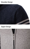 Funki Buys | Sweaters | Men's Slim Mock Neck Zip Up Cardigans