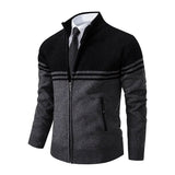 Funki Buys | Sweaters | Men's Slim Mock Neck Zip Up Cardigans