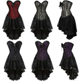 Funki Buys | Dresses | Women's Victorian Gothic Corset Skirt Set