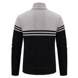 Funki Buys | Sweaters | Men's Slim Mock Neck Zip Up Cardigans