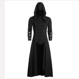 Funki Buys | Jackets | Women's Men Hooded Long Gothic Coat