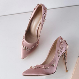 Funki Buys | Shoes | Women's Elegant Silk Formal Prom Stilettos