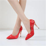 Funki Buys | Shoes | Women's Elegant Silk Formal Prom Stilettos