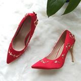 Funki Buys | Shoes | Women's Elegant Silk Formal Prom Stilettos