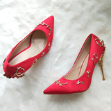 Funki Buys | Shoes | Women's Elegant Silk Formal Prom Stilettos
