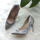 Funki Buys | Shoes | Women's Elegant Silk Formal Prom Stilettos