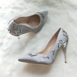 Funki Buys | Shoes | Women's Elegant Silk Formal Prom Stilettos