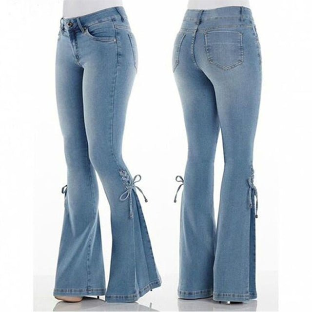 ❈Denim👖💙❈  Bell bottom jeans outfit, Bell bottom jeans, Women jeans