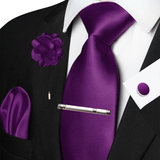 Funki Buys | Neckties | Men's Luxury 5 Pcs Ridged Silk Tie Set