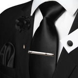 Funki Buys | Neckties | Men's Luxury 5 Pcs Ridged Silk Tie Set
