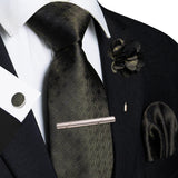 Funki Buys | Neckties | Men's 5pcs Formal Silk Tie Set