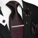 Funki Buys | Neckties | Men's 5pcs Formal Silk Tie Set