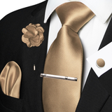 Funki Buys | Neckties | Men's Luxury 5 Pcs Ridged Silk Tie Set