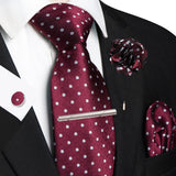 Funki Buys | Neckties | Men's 5pcs Formal Silk Tie Set