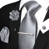 Funki Buys | Neckties | Men's Luxury 5 Pcs Ridged Silk Tie Set