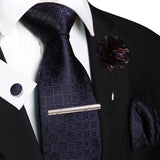 Funki Buys | Neckties | Men's 5pcs Formal Silk Tie Set