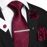 Funki Buys | Neckties | Men's 5pcs Formal Silk Tie Set
