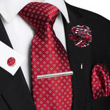Funki Buys | Neckties | Men's 5pcs Formal Silk Tie Set