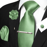 Funki Buys | Neckties | Men's Luxury 5 Pcs Ridged Silk Tie Set