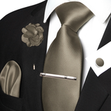 Funki Buys | Neckties | Men's Luxury 5 Pcs Ridged Silk Tie Set