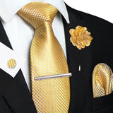 Funki Buys | Neckties | Men's 5pcs Formal Silk Tie Set