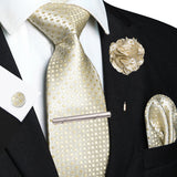 Funki Buys | Neckties | Men's 5pcs Formal Silk Tie Set