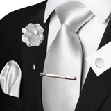 Funki Buys | Neckties | Men's Luxury 5 Pcs Ridged Silk Tie Set