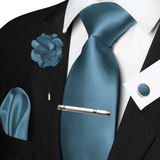Funki Buys | Neckties | Men's Luxury 5 Pcs Ridged Silk Tie Set