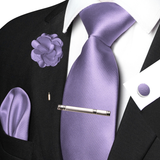 Funki Buys | Neckties | Men's Luxury 5 Pcs Ridged Silk Tie Set