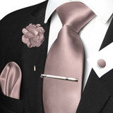Funki Buys | Neckties | Men's Luxury 5 Pcs Ridged Silk Tie Set