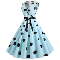 Funki Buys | Dresses | Women's Retro Swing Polka Dot Dresses