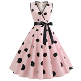 Funki Buys | Dresses | Women's Retro Swing Polka Dot Dresses