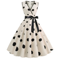 Funki Buys | Dresses | Women's Retro Swing Polka Dot Dresses