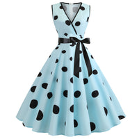 Funki Buys | Dresses | Women's Retro Swing Polka Dot Dresses