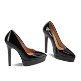 Funki Buys | Shoes | Women's Genuine Patent Black Stilettos