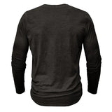 Funki Buys | Shirts | Men's Casual Long Sleeve Henly Shirt