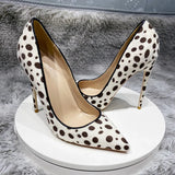 Funki Buys | Shoes | Women's White Black Spotted Heels