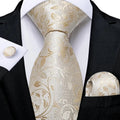 Funki Buys | Neckties | Men's 3pcs Silk Floral Formal Tie Set