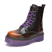 Funki Buys | Boots | Men's Women's 8-Hole Real Leather Boots