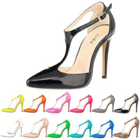 Funki Buys | Shoes | Women's Super High  Heel T-Strap Stilettos