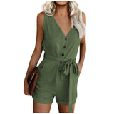 Funki Buys | Pants | Women's Jumpsuit Romper Summer Shorts