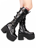 Funki Buys | Boots | Women's Gothic Punk Harajuku Platform Chunky Boot