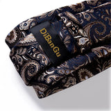 Funki Buys | Neckties | Men's 3pcs Silk Paisley Tie Set