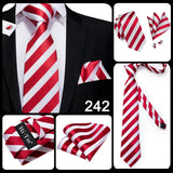 Funki Buys | Neckties | Men's 3 Pcs Elegant Formal Silk Tie Sets