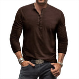 Funki Buys | Shirts | Men's Casual Long Sleeve Henly Shirt