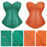 Funki Buys | Lingerie | Women's Faux Leather Zip Up Corset