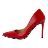 Funki Buys | Shoes | Women's Patent Black Studded Stilettos