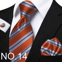 Funki Buys | Neckties | Men's Classic Striped Jacquard Tie Set