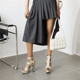 Funki Buys | Shoes | Women's Shimmery High Platform Sandals