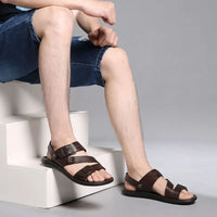 Funki Buys | Shoes | Men's Summer Fashion Leather Sandals